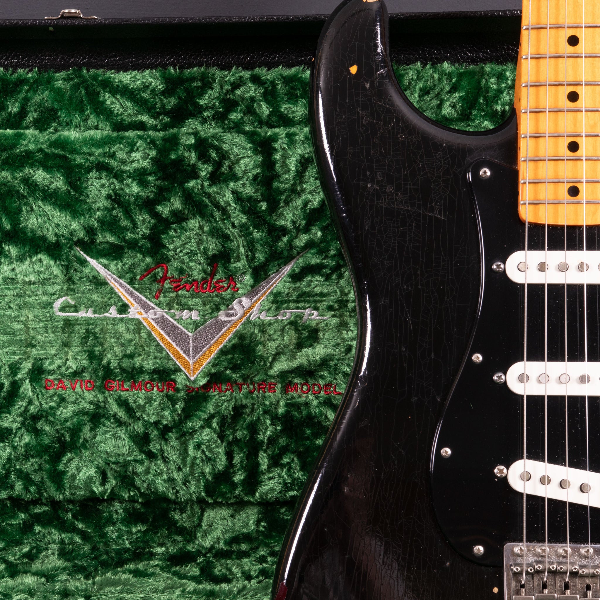 2012 Fender Custom Shop David Gilmour Relic Stratocaster, Black – Vintage  'n' Rare Guitars